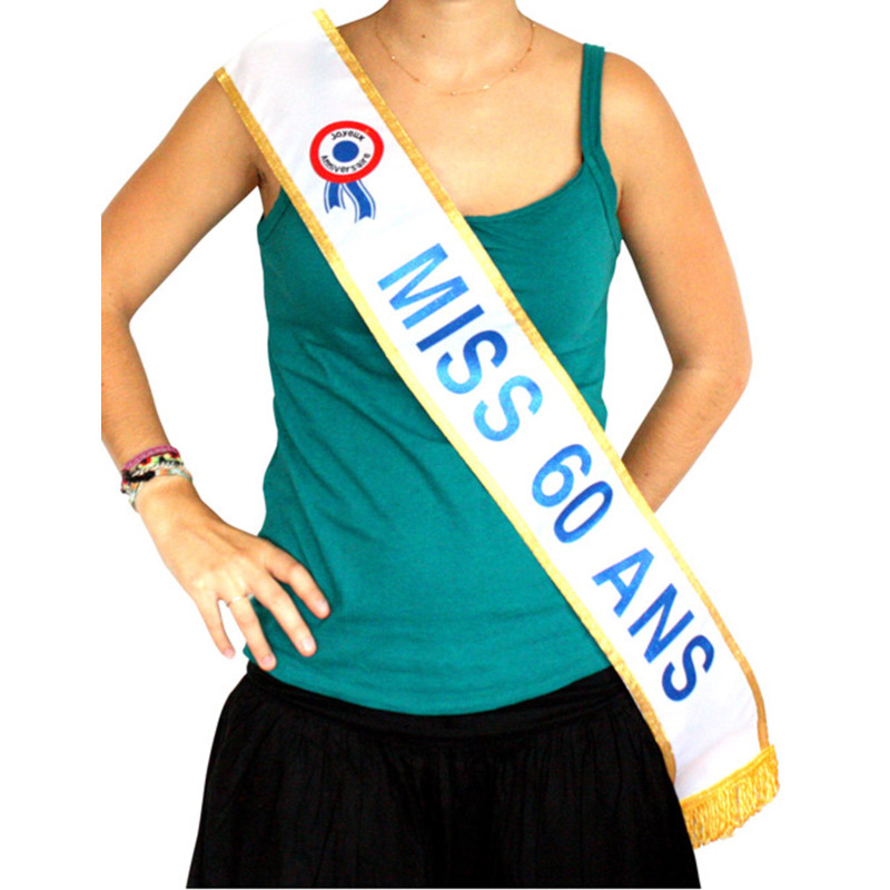 Echarpe Miss 60 ans  