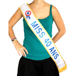Echarpe Miss 40 ans  