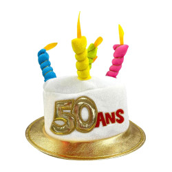 Chapeau Age 50 adulte  