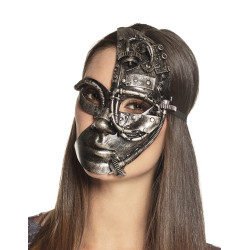 Demi masque robot Steampunk femme  