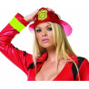 Casque chef pompier rouge adulte  