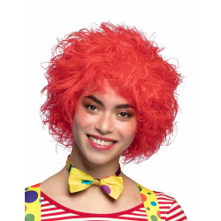 Perruque clown color√©e rouge femme  