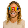 Lunettes de sportif arc en ciel adulte  