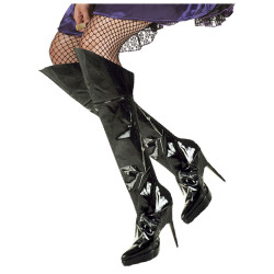 Sur bottes vinyles noires adulte  