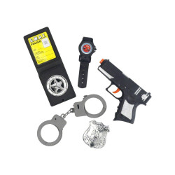 Kit complet policier enfant en plastique  