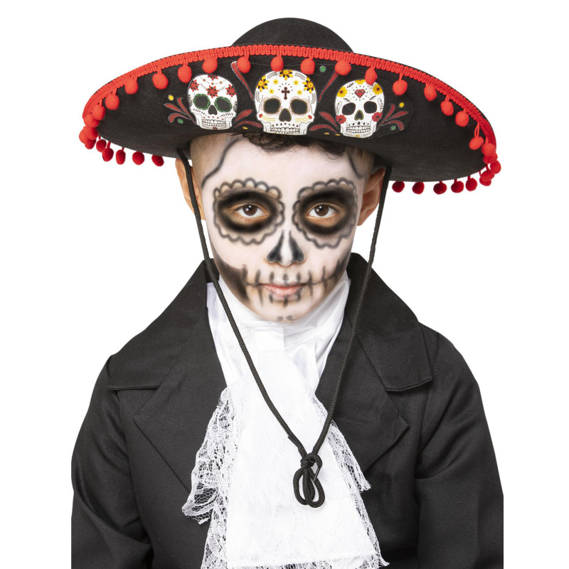 Sombrero Dia de los muertos enfant  