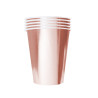 20 Gobelets am√©ricains carton recyclable rose gold 53cl  
