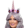Serre-t√™te licorne violette adulte  