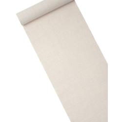Chemin de table lin 27,5 cm x 5 m effet naturel  