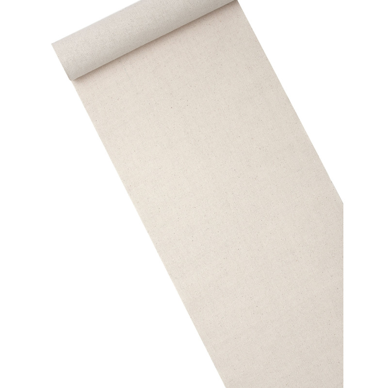 Chemin de table lin 27,5 cm x 5 m effet naturel  