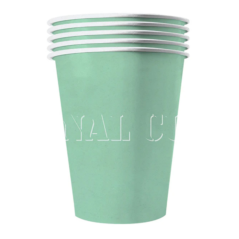 20 Gobelets am√©ricains carton recyclable menthe 53 cl  