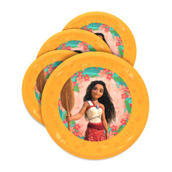 4 Assiettes r√©utilisables Vaiana 2 21 cm  