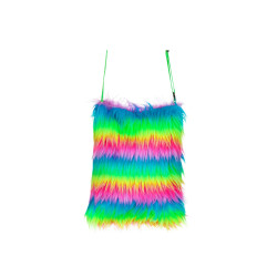 Sac en peluche multicolore  