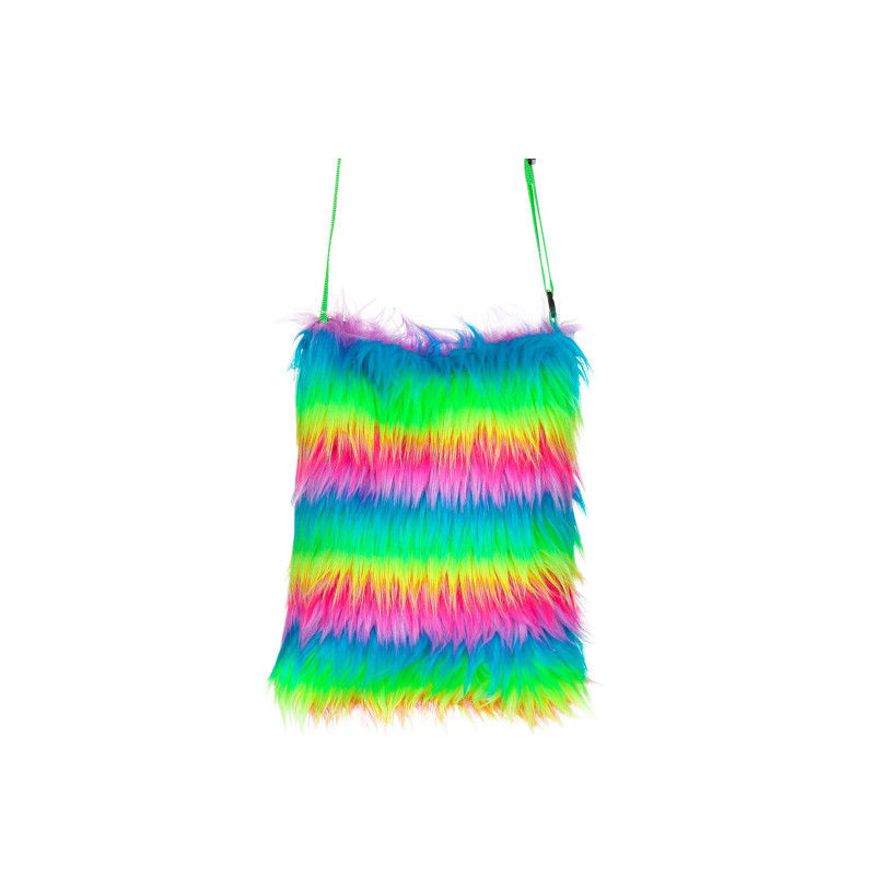 Sac en peluche multicolore  