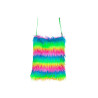 Sac en peluche multicolore  
