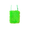 Sac en peluche vert fluo  