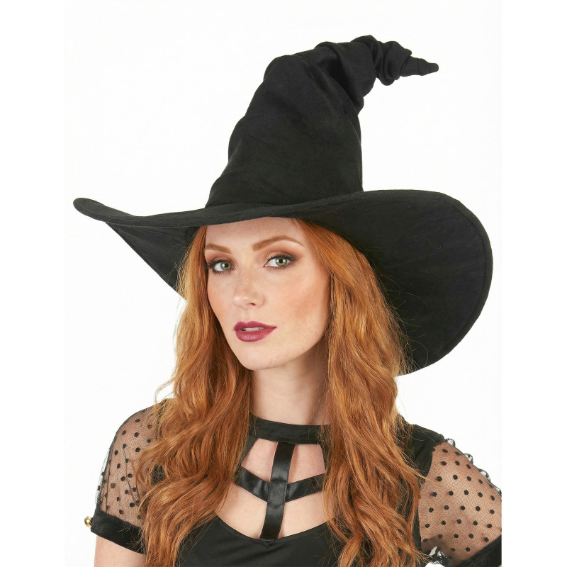 Chapeau sorci√®re velours noir adulte  