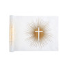 Chemin de table intiss√© de c√©r√©monie dor√© 5 m x 30 cm avec croix  