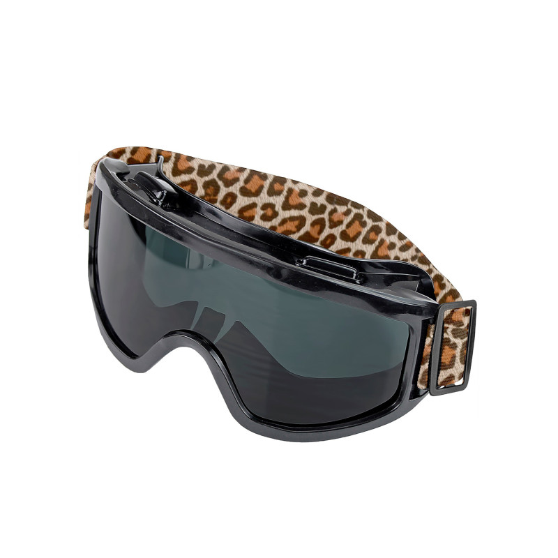 Lunettes de ski l√©opard adulte  
