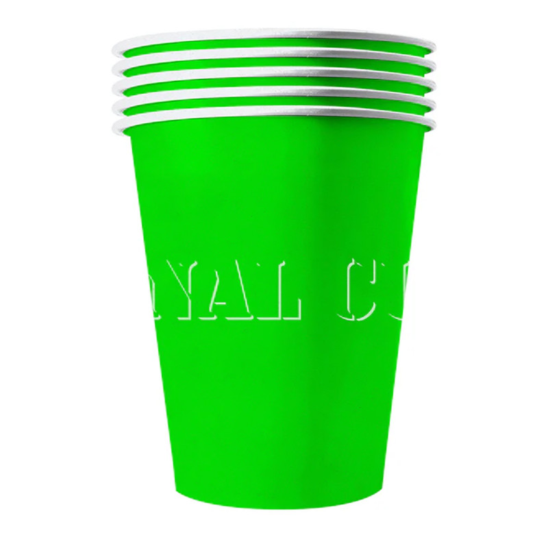 20 Gobelets am√©ricains carton recyclable verts 53 cl  