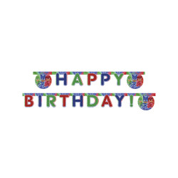 Guirlande Happy Birthday Pyjamasques  200 x 16 cm  