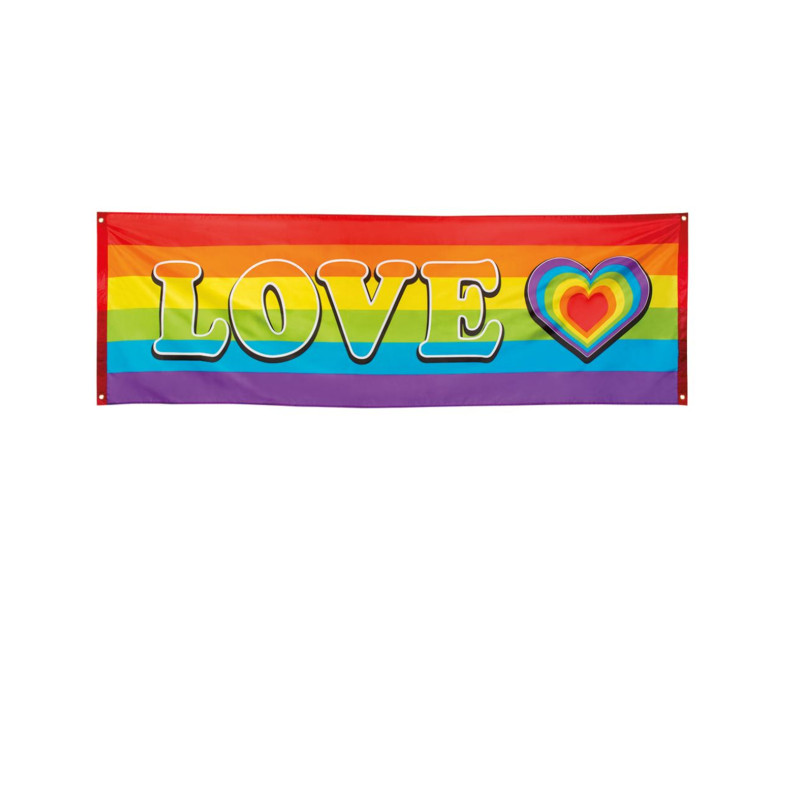 Banni√®re LOVE Arc-en-ciel 74 X 220 cm  