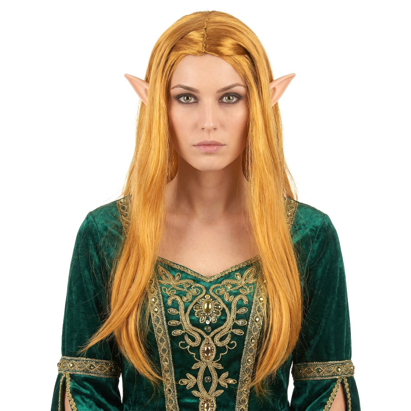 Perruque longue hippie rousse femme  