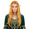 Perruque longue hippie rousse femme  
