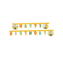 Guirlande en papier Happy Birthday Minions 2 m  