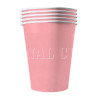20 Gobelets am√©ricains carton recyclable rose pastel 53 cl  