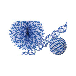 Set de d√©coration bleu et blanc  