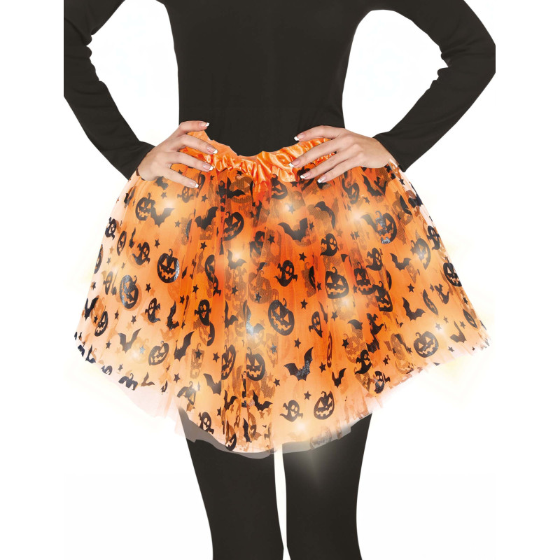 Tutu citrouille lumineux adulte  