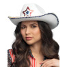 Chapeau Cowboy blanc USA adulte  