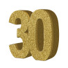 D√©coration de table 30 ans dor√©e 20 x 20 cm  
