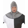 Cagoule m√©di√©vale adulte effet cotte de maille  