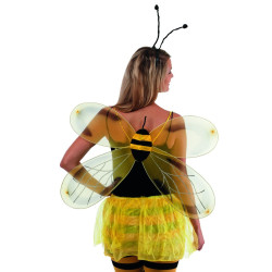 Kit d'Abeilles : Ailes et Serre-Tête - Déguisement animaux femme - Costume animaux femme The Duck