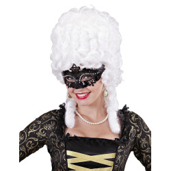 Loup v√©nitien strass noir adulte  
