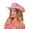 Chapeau princesse cowboy rose femme  
