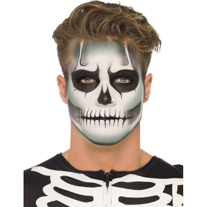 Kit maquillage squelette phosphorescent adulte Halloween  