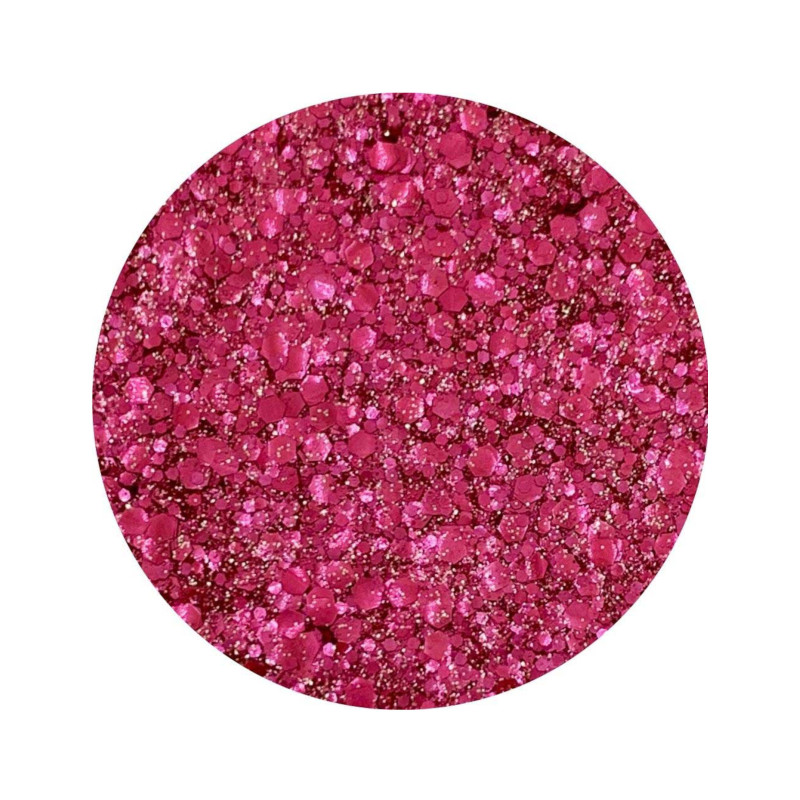 Paillettes biod√©gradables rose vif Tagadamour - Si si la paillette  