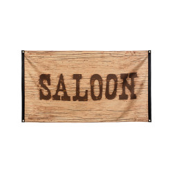 Drapeau Saloon Western Wild West 90 x 150 cm  