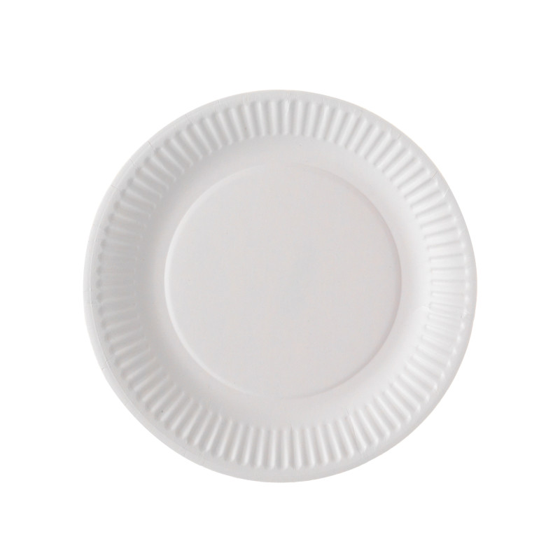 100 petites assiettes en carton blanc 18 cm compostables  