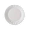 100 petites assiettes en carton blanc 18 cm compostables  