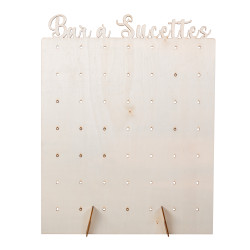 Pr√©sentoir √† sucettes en bois 40 x 30 cm bar √† sucettes  