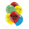 6 ballons en latex Pat' Patrouille 27.5 cm  