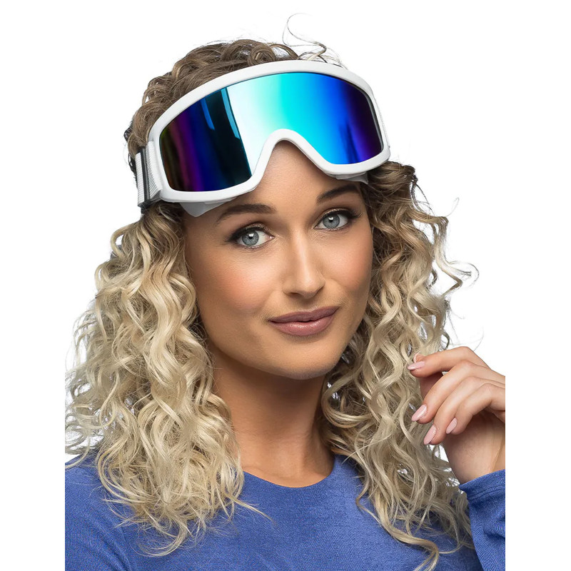 Lunettes de ski blanches adultes  