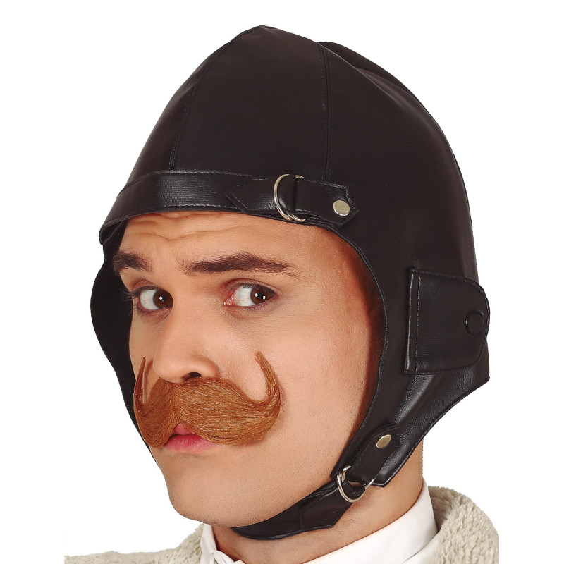 Bonnet aviateur noir adulte  