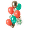12 ballons en latex tropical m√©tallis√© 33 cm pour f√™te hawa√Øenne  