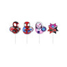 4 Bougies anniversaire Spidey et ses amis  
