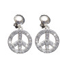 Boucles d'oreilles peace and love adulte  